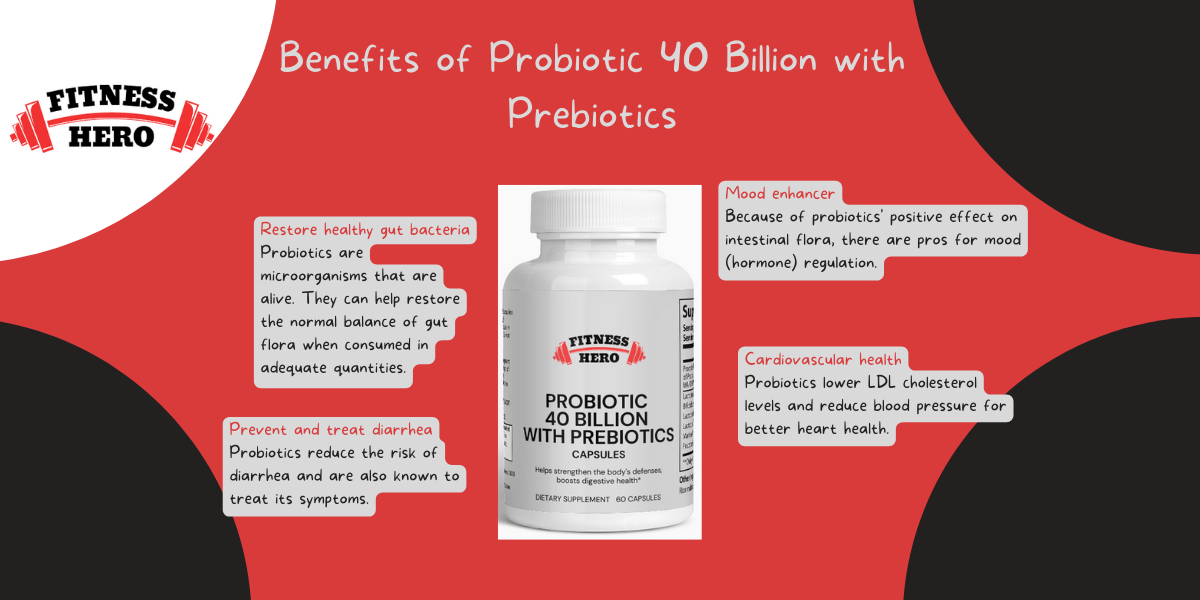 Probiotic 40 Billion with Prebiotics